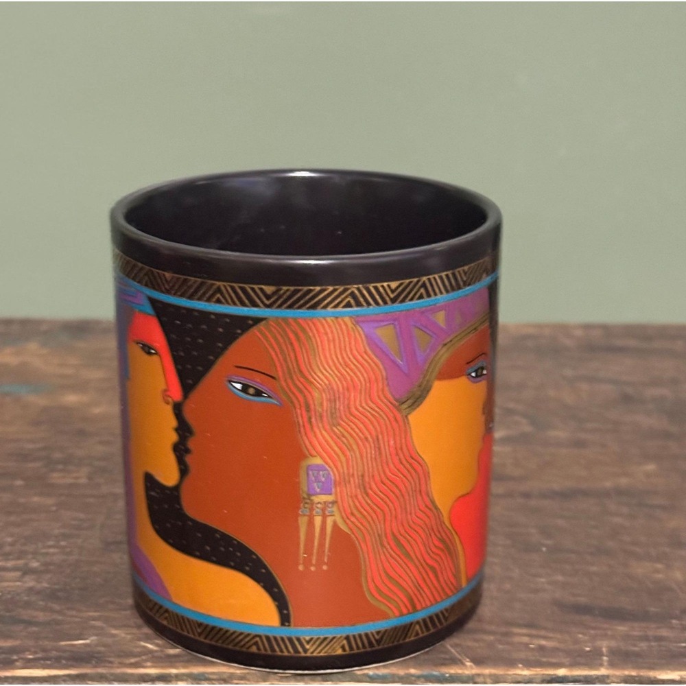 1988 Laurel Burch Ancient Ancestors Coffee Mug - Picture 2 of 5
